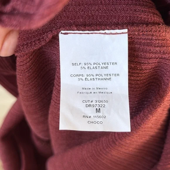 Lush Burgundy Knit Midi Dress - Picture 4 of 4